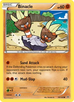Binacle 38/108, carta de Pokémon de Cielos Rugientes