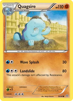 Quagsire 39/98, carta de Pokémon de Antiguos Orígenes