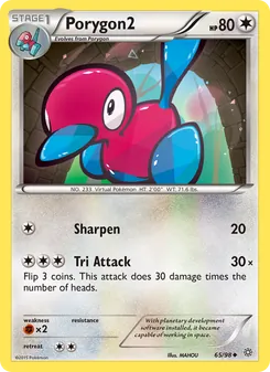 Porygon2 65/98, carta de Pokémon de Antiguos Orígenes