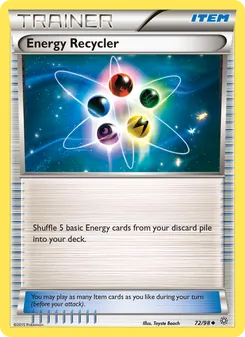 Reciclaje de Energía 72/98, carta de Pokémon de Antiguos Orígenes