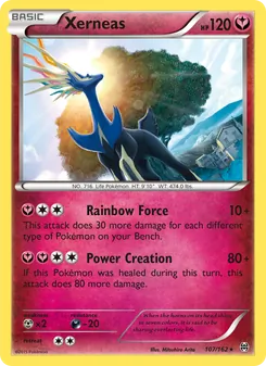 Xerneas 107/162, carta de Pokémon de Turbo Impulso