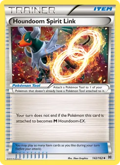 Vínculo Espiritual de Houndoom 142/162, carta de Pokémon de Turbo Impulso