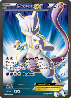 Mewtwo EX 157/162, carta de Pokémon de Turbo Impulso