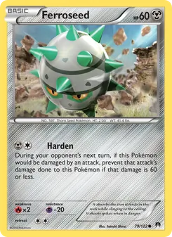 Ferroseed 79/122, carta de Pokémon de TURBOLímite