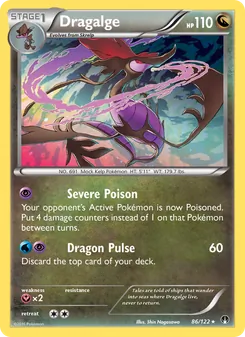 Dragalge 86/122, carta de Pokémon de TURBOLímite